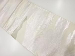 アンティーク　芝草模様織出し袋帯（材料）